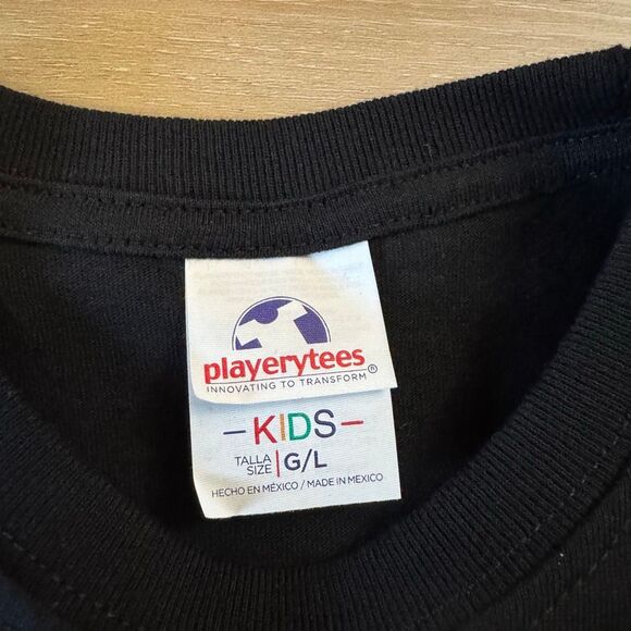 New Just Like Daddy Raiders Fan 4 Life Black Shirt Kids Size Large NFL Football - Picture 2 of 3